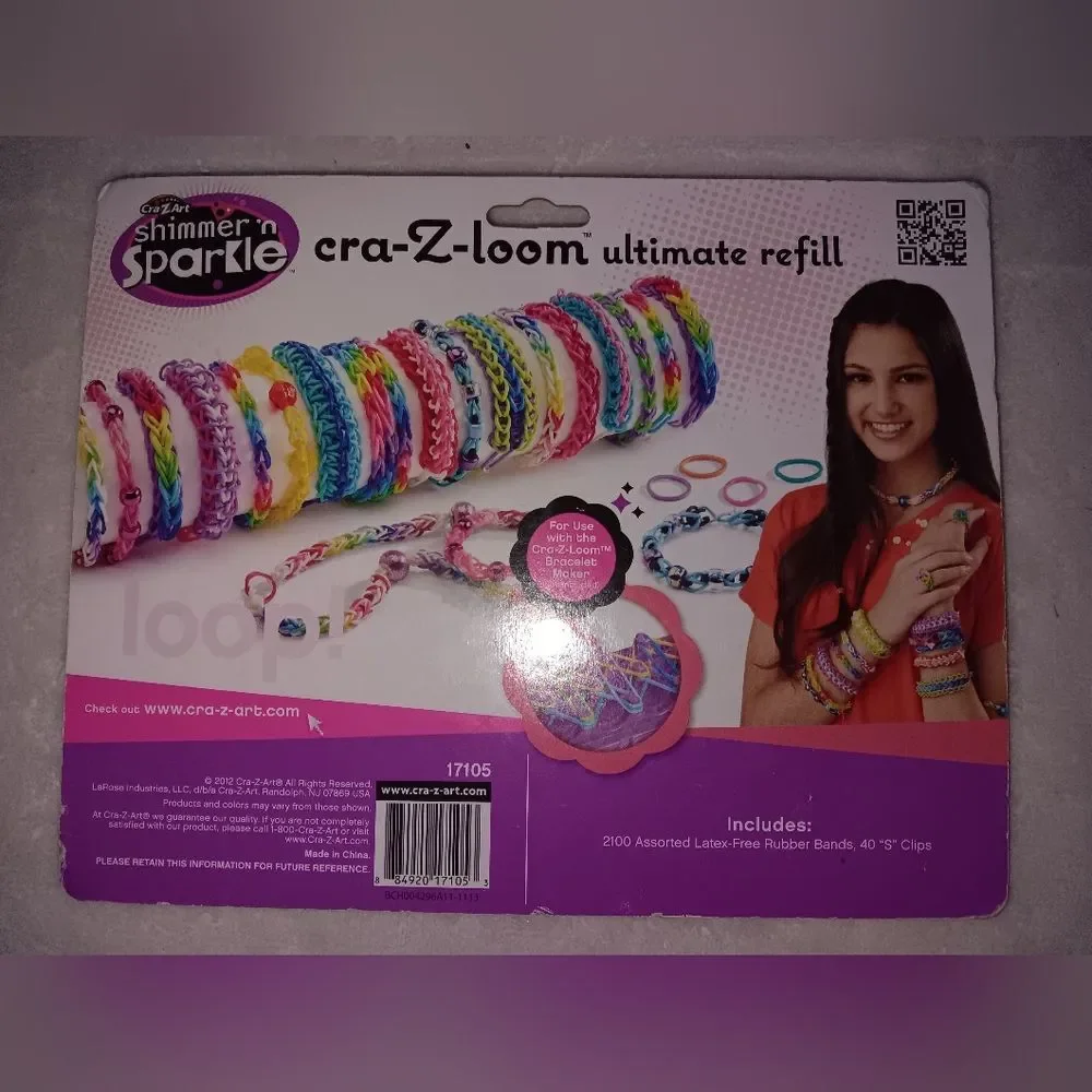 NWOT Cra.Z.Art Shimmer 'n Sparkle cra-Z-loom ultimate refill